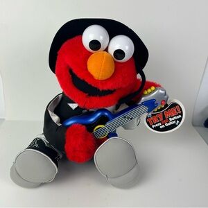 VTG Mattel Fisher Price '2000' Sesame Street Country Elmo Plush with Blue Guitar
